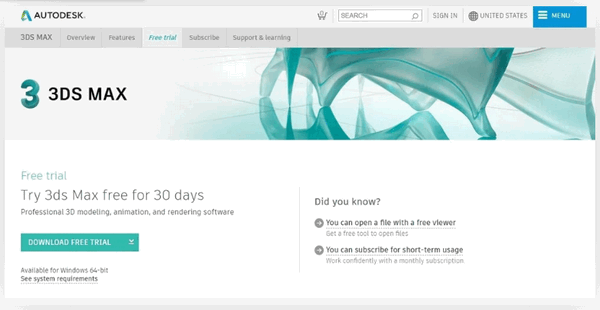 3ds max student version