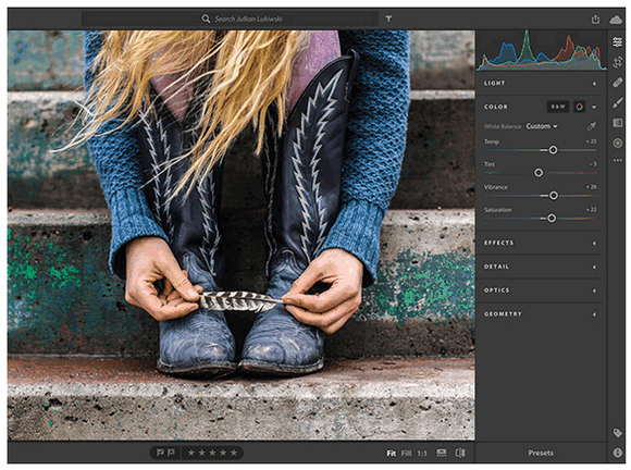 Adobe Creative Cloud for students - Interface
