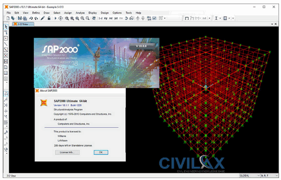 Learning platform for SAP2000 for students