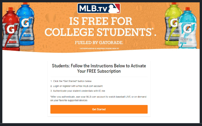 mlb tv for students