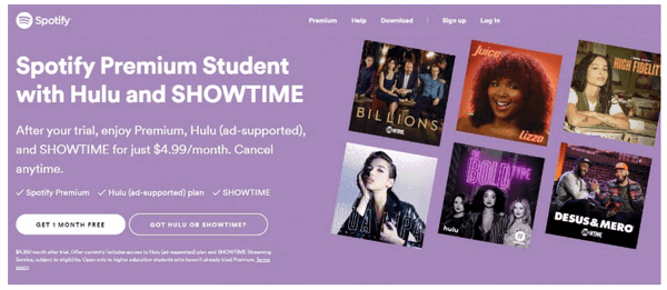 Spotify for students