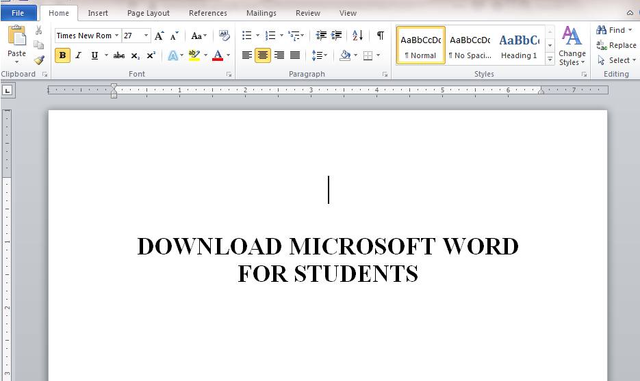 Microsoft Word Student