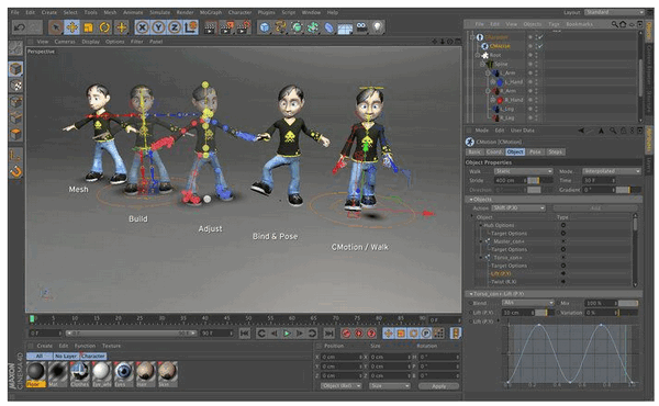 Cinema 4D For students - User interface