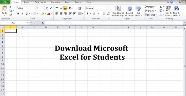 Excel for students