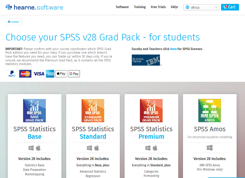 SPSS student version