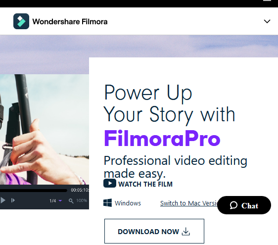 Filmora video editing software for students