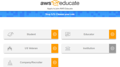 AWS for students - platform