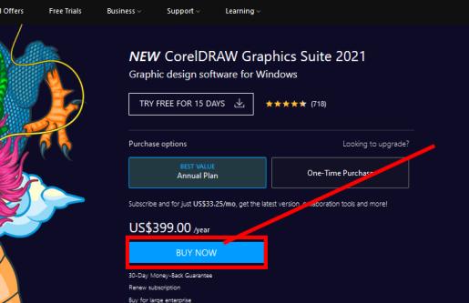Buy CorelDraw latest version