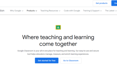 Google Classroom for students: Homepage