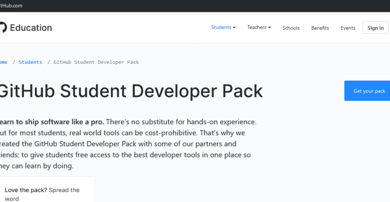 GitHub for students