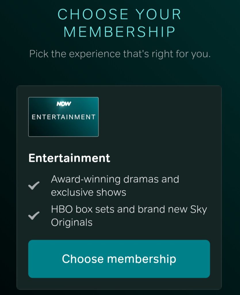 Now TV student discount 